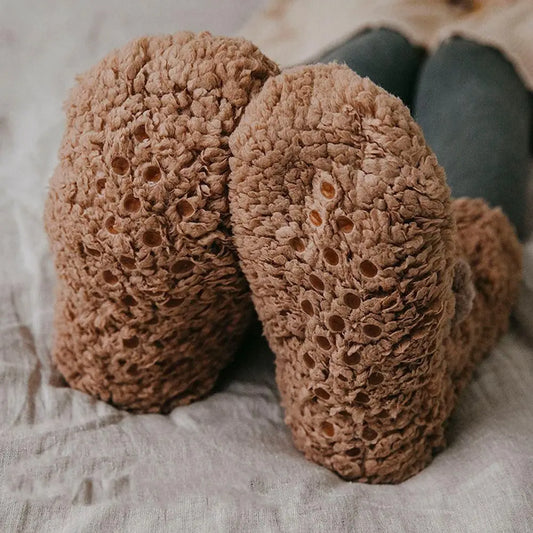 Kawaii Embroidery Winter Floor Socks Cartoon Anti Slip Thick Thermal Socks Plush Winter Animal Graphic Socks Gifts