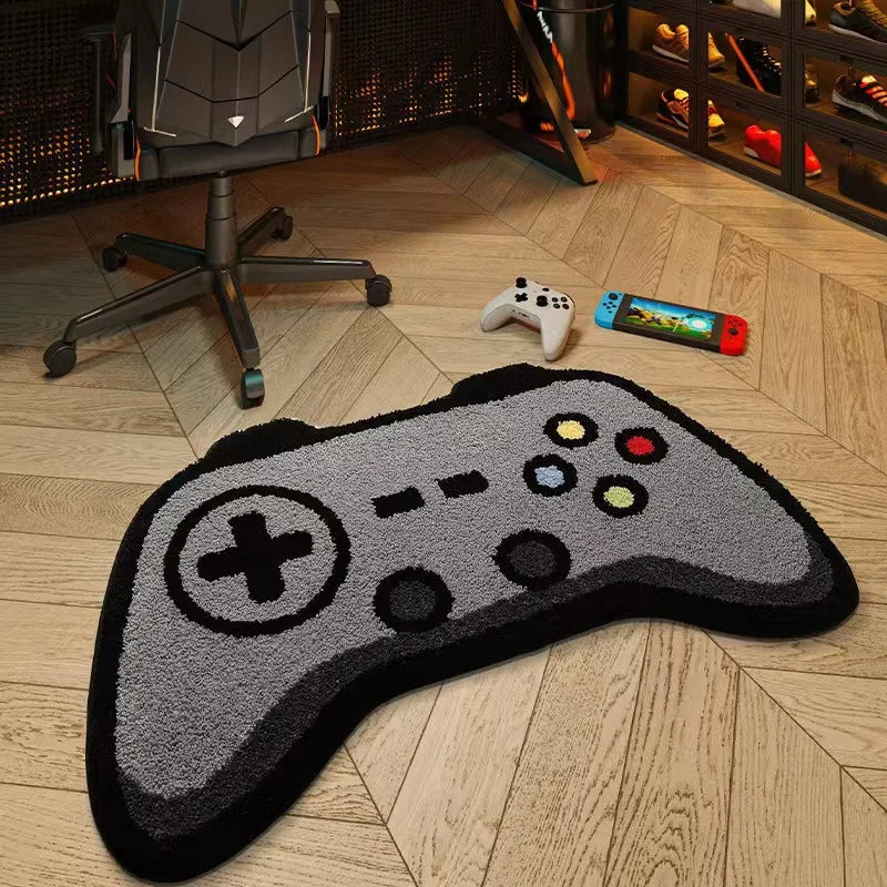 VIKAMA Gaming Rug for Kids Boy’s Bedroom Living Room Playroom Non-Slip Gamer Carpet Children Gaming Area Rugs Home Decoration