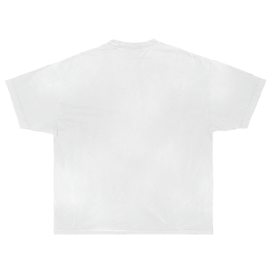 Saint Streetwear Tee White Cotton DTG Print Distressed Graphic True To Size