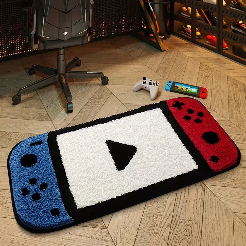 VIKAMA Gaming Rug for Kids Boy’s Bedroom Living Room Playroom  Non-Slip Gamer Carpet Children Gaming Area Rugs Home Decoration