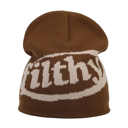 Y2K Letter Knitted Winter Autumn Beanie Cap Men Women Kanye Beanies Gorras Hombre Top Warm Skiing Hat Ear Hats Hip Hop Skullcap