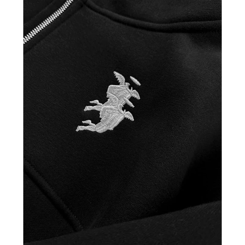 Embroidery Graphic Streetwear Hoodie Y2K Harajuku Hip Hop Retro Oversized Hoodie Mens Womens Rock Gothic Pullover Hoodie Clothes