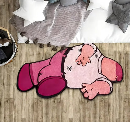 VIKAMA Cartoon Character Rug - Soft And Slip-Resistant Home Decorative Carpet Bedside Rug For Bedroom And Floor Mat For Bathroom