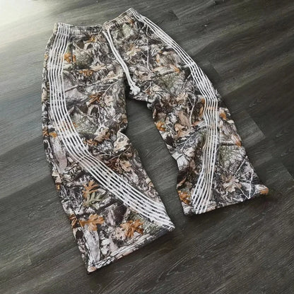 Man Baggy Pants Cargo Streetwear Joggers Men Y2k Camouflage Trousers Camo Pants Harajuku Korean Hip Hop Drawstring Sports Pants