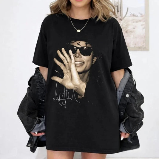 Michael Jackson Graphic T Shirt Tee Women Men Cotton Summer Oversize Vintage Streetwear Casual  Oversized Breathable comfortable