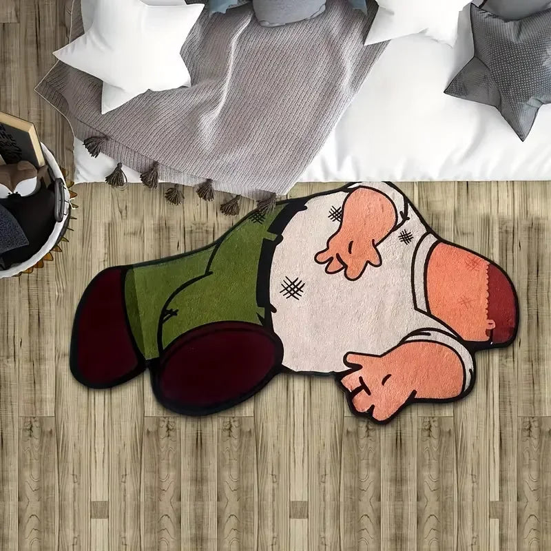 VIKAMA Cartoon Character Rug - Soft And Slip-Resistant Home Decorative Carpet Bedside Rug For Bedroom And Floor Mat For Bathroom