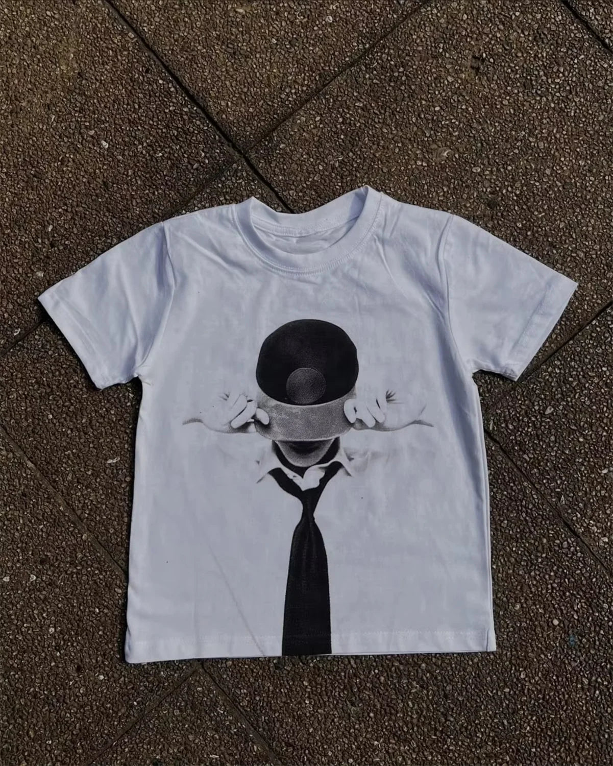 Mens Unisex White Cropped Tee Shirt Y2K Hip Hop Portrait Print Oversized Short Sleeve Tee with Crew Neck Loose Fit Streetwear