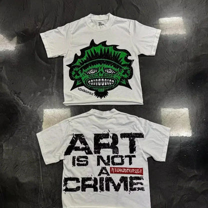 Hip Hop Print Graphic T Shirts Men Women Clothing Street Harajuku Vintage Short Sleeve T-shirt Casual T Shirts Y2k Tee Tops