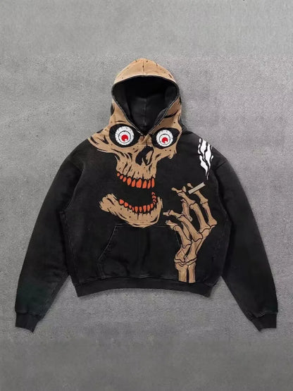 Oversize 3D Graphic Hoodie Streetwear Polyester Unisex S-6XL Black Trendy Y2K Fashion HipHop Clothing Plus Size