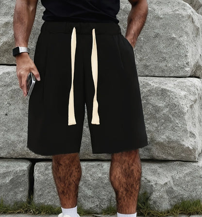 Men's Summer Casual Sports Shorts - Relaxed street style, elastic waistband for skateboarding, urban fashion couple shorts