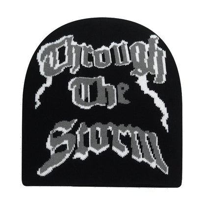 Y2K Letter Knitted Winter Autumn Beanie Cap Men Women Kanye Beanies Gorras Hombre Top Warm Skiing Hat Ear Hats Hip Hop Skullcap