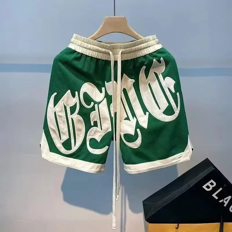 Summer Basketball Shorts American Street Sports Pants Casual Men's Clothing High Quality Embroidered Shorts Outdoor Fashion 2025