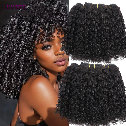 15A Pixie Curly Raw Human Hair Bundle Deals Burmese Pixie Curls Human Hair Extensions Vietnamese Raw Human Virgin Hair Bundles