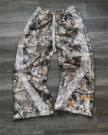 Man Baggy Pants Cargo Streetwear Joggers Men Y2k Camouflage Trousers Camo Pants Harajuku Korean Hip Hop Drawstring Sports Pants