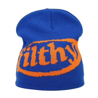Y2K Letter Knitted Winter Autumn Beanie Cap Men Women Kanye Beanies Gorras Hombre Top Warm Skiing Hat Ear Hats Hip Hop Skullcap