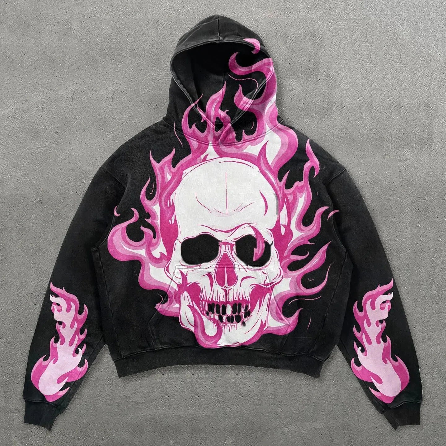 Oversize 3D Graphic Hoodie Streetwear Polyester Unisex S-6XL Black Trendy Y2K Fashion HipHop Clothing Plus Size