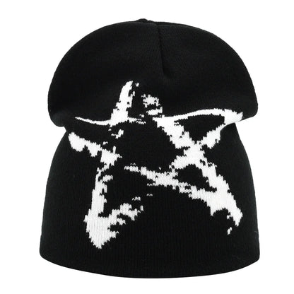 Y2K Letter Knitted Winter Autumn Beanie Cap Men Women Kanye Beanies Gorras Hombre Top Warm Skiing Hat Ear Hats Hip Hop Skullcap