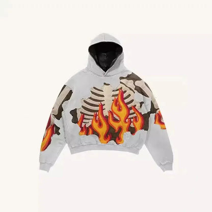 Oversize 3D Graphic Hoodie Streetwear Polyester Unisex S-6XL Black Trendy Y2K Fashion HipHop Clothing Plus Size