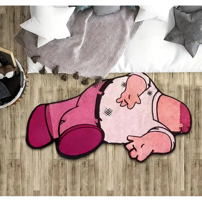 VIKAMA Cartoon Character Rug - Soft And Slip-Resistant Home Decorative Carpet Bedside Rug For Bedroom And Floor Mat For Bathroom