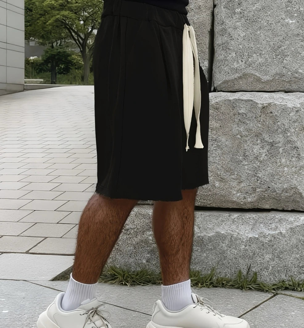 Men's Summer Casual Sports Shorts - Relaxed street style, elastic waistband for skateboarding, urban fashion couple shorts