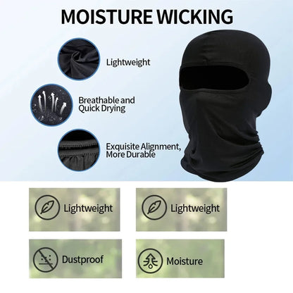 Ski Mask for Men Full Face Mask Balaclava Black Ski Masks Covering Neck Gaiter Protective Head Cover for Motorcycles Mask
