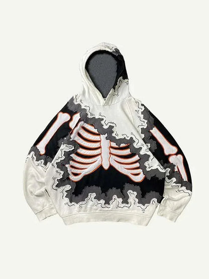 Oversize 3D Graphic Hoodie Streetwear Polyester Unisex S-6XL Black Trendy Y2K Fashion HipHop Clothing Plus Size