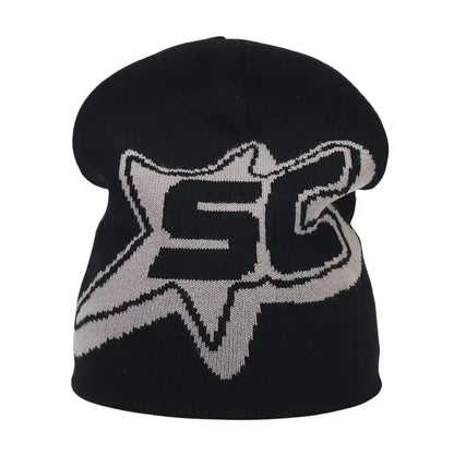 Y2K Letter Knitted Winter Autumn Beanie Cap Men Women Kanye Beanies Gorras Hombre Top Warm Skiing Hat Ear Hats Hip Hop Skullcap