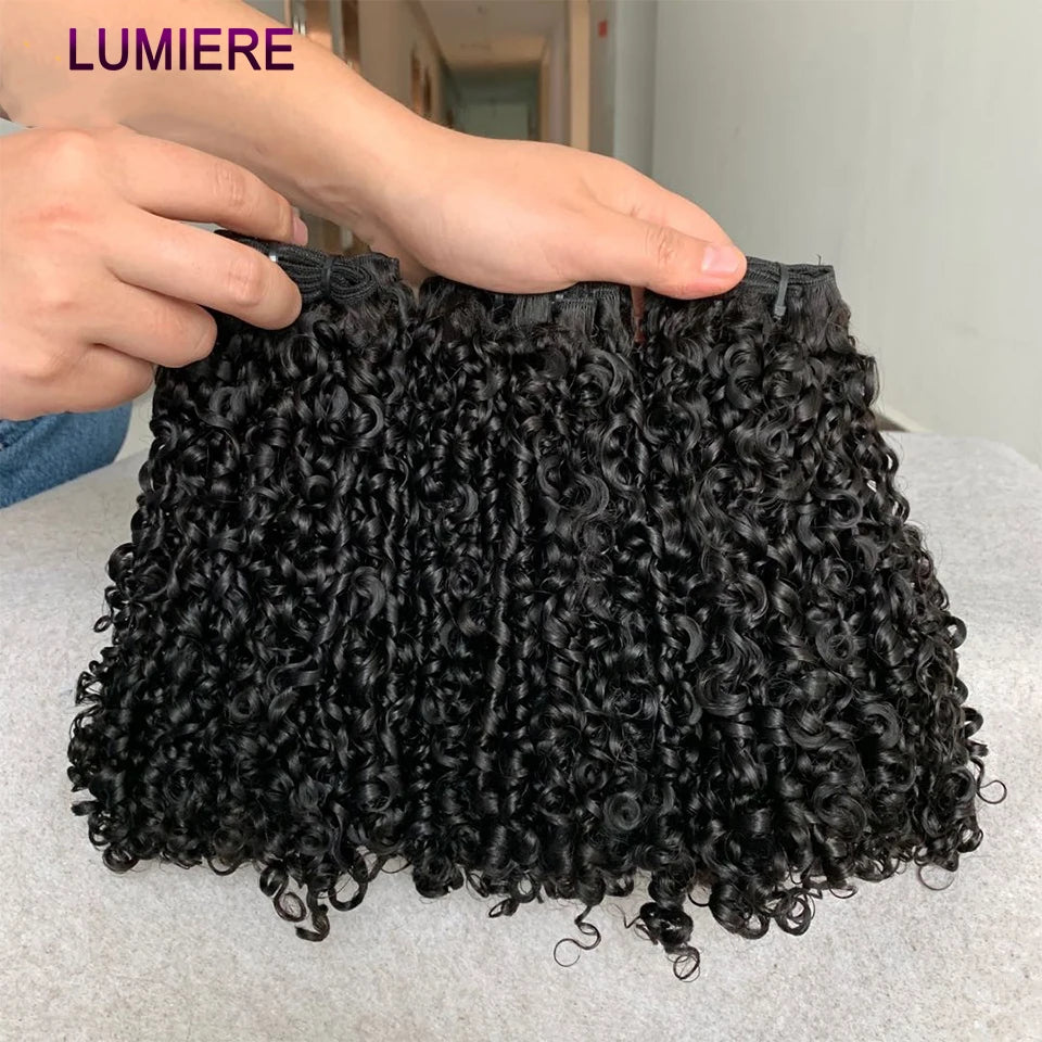 15A Pixie Curly Raw Human Hair Bundle Deals Burmese Pixie Curls Human Hair Extensions Vietnamese Raw Human Virgin Hair Bundles
