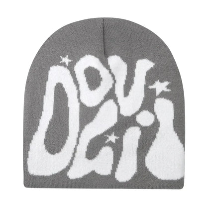 Y2K Letter Knitted Winter Autumn Beanie Cap Men Women Kanye Beanies Gorras Hombre Top Warm Skiing Hat Ear Hats Hip Hop Skullcap