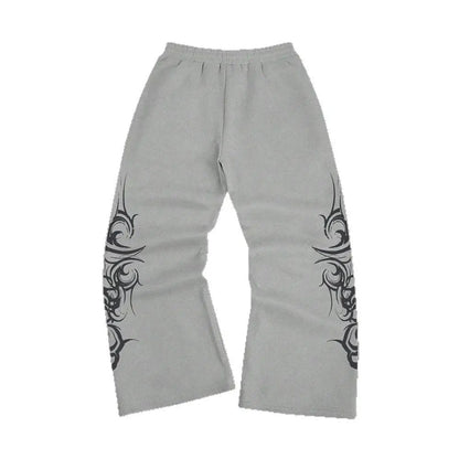 2026 High Street Pants Men Fashion Y2K Sweatpants New Harajuku Hip-Hop Trousers Spring Summer Printed Streetwear Wide-leg Pants