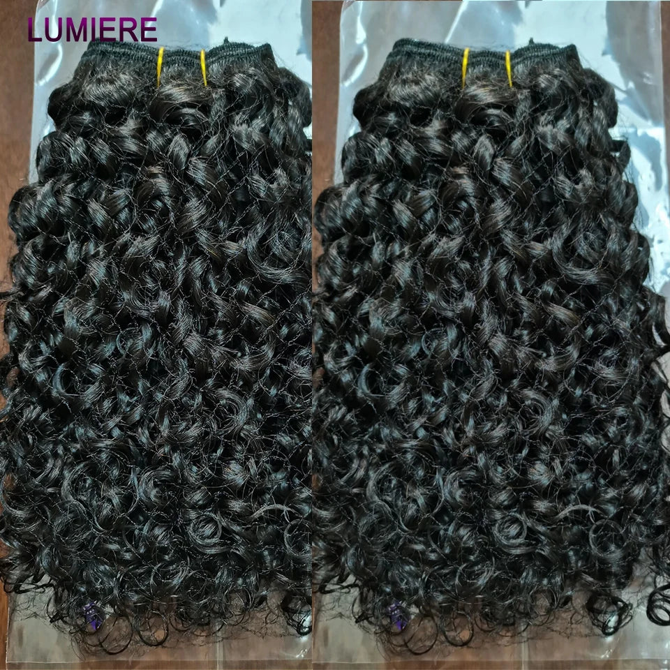 15A Pixie Curly Raw Human Hair Bundle Deals Burmese Pixie Curls Human Hair Extensions Vietnamese Raw Human Virgin Hair Bundles
