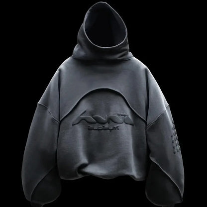 Y2K Harajuku Hoodie Fashion Letter Pattern Splicing Design Sportswear Gothic Retro Men's and Women's Extra Large Casual Wear