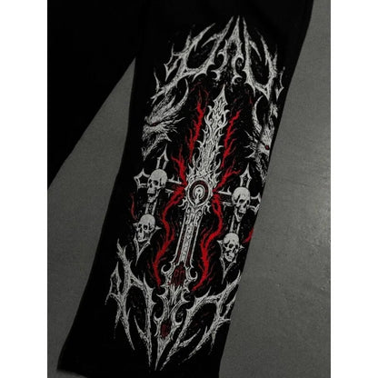 Fashionable Printed Sports Pants, Street Pants, Hip-hop Casual Wear, Bloodhound Pant
