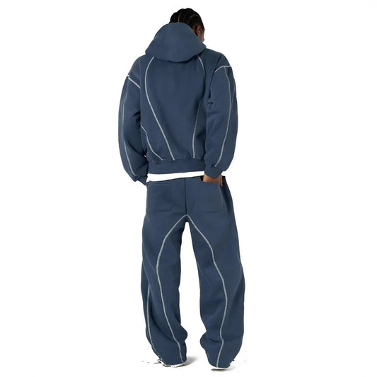 New Y2K Letter Print Tracksuit Men Women Eura-American Fashion Streetwear Casual Sportswear 2 Piece Set