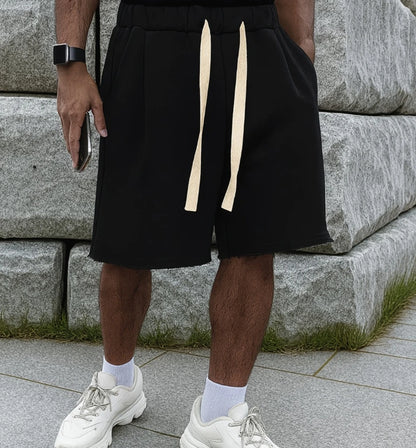 Men's Summer Casual Sports Shorts - Relaxed street style, elastic waistband for skateboarding, urban fashion couple shorts